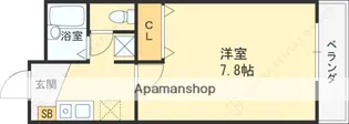 リバティー樋ノ口Ⅰ【1階】の間取り