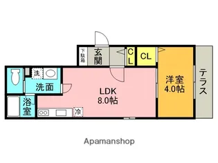 ALEGRIA南甲子園【1階】の間取り
