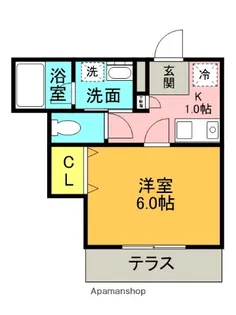 ALEGRIA南甲子園【1階】の間取り