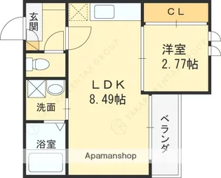 G-SMART小林【1階】の間取り