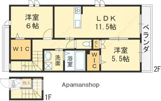 GRAND MER(グランメール)【2階】の間取り