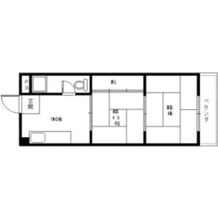 グレスト元町【2階】の間取り