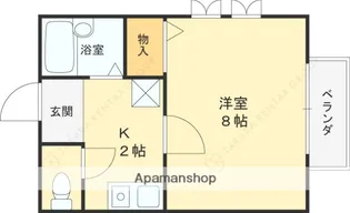 聚楽荘A棟【1階】の間取り