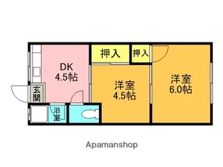 コーポ戸崎【2階】の間取り