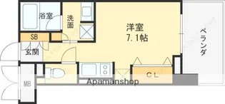 ジオエント西宮北口【13階】の間取り