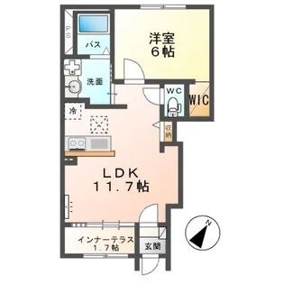 ソラティオ【1階】の間取り