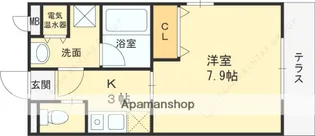 聚楽荘仁川C棟【1階】の間取り