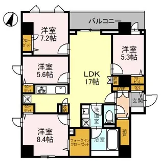 MINNAGENKI夙川公園【3階】の間取り