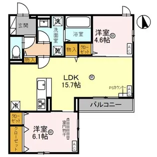 クラシスト甲子園一番町I【3階】の間取り