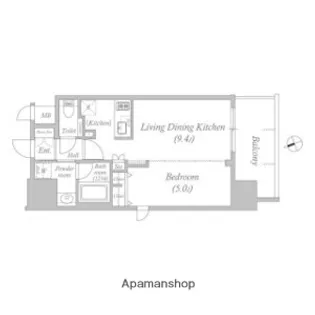 プレサンス昭和通ESRISE【4階】の間取り