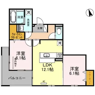 ヴィクトワール 庄【3階】の間取り