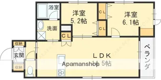 HEBEL MAISON学文殿【3階】の間取り