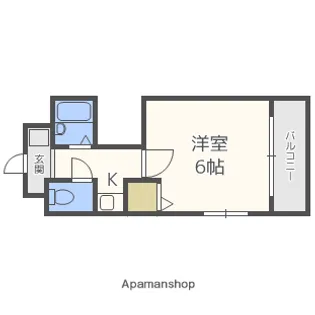 レーズライン下新庄【2階】の間取り