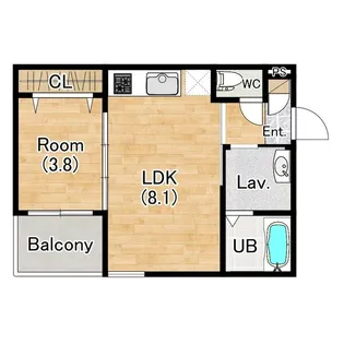 ココングランジュール西宮中須佐町【0301号室】の間取り