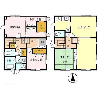 兵庫県西宮市甲陽園西山町【一戸建】の間取り