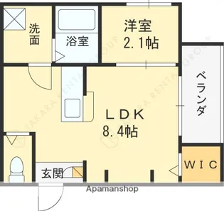 シーエムセット【2階】の間取り