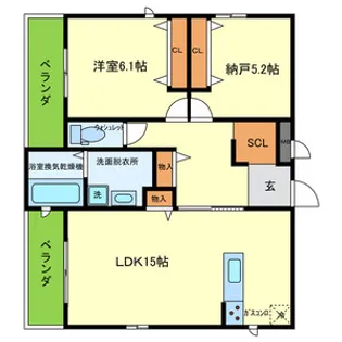 TーTRAD CASA【302号室号室】の間取り