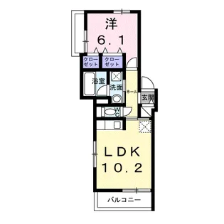 cerne西宮【3階】の間取り