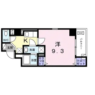 ジェーハイム【6階】の間取り