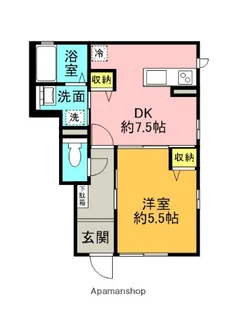 ハイム四季【1階】の間取り