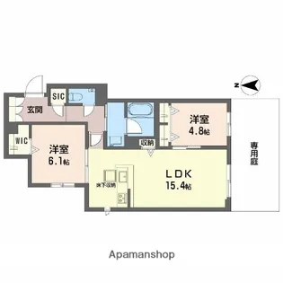 キラナ【102号室】の間取り