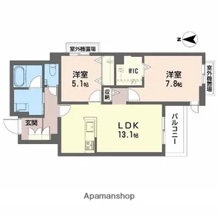 キラナ【301号室】の間取り