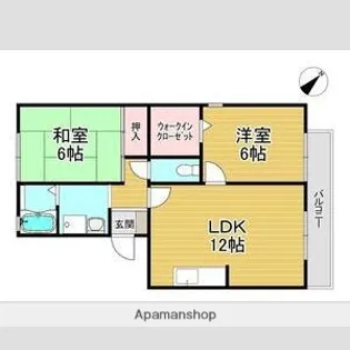 フォンテーヌII【1階】の間取り