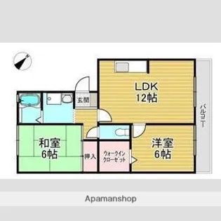 フォンテーヌII【3階】の間取り