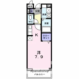 ラポールⅡ【3階】の間取り