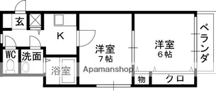 大谷町アネックス【406号室】の間取り