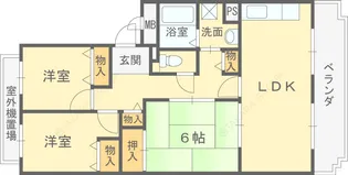 キャナル西宮【404号室号室】の間取り