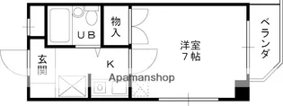 夙川ル・カンフリエ【3階】の間取り