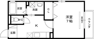 コーワ東町【1階】の間取り