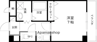マリンコート21【302号室】の間取り