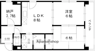 HERA【207号室】の間取り