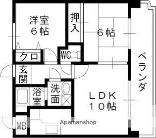 シティオボヌール【2階】の間取り