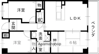 ケレス【5階】の間取り