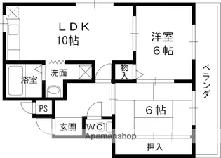 カスタム加島Ⅲ【301号室】の間取り