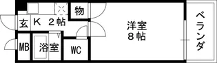 ドムール若山【2階】の間取り