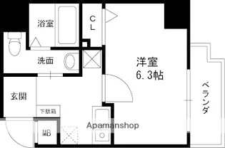 リオレスタ西宮【10階】の間取り