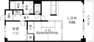 グランペール【301号室】の間取り