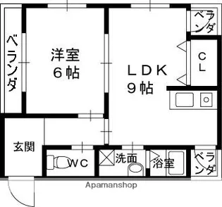 ハイム北夙川I【3階】の間取り