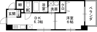ラウル甲子園口【4階】の間取り