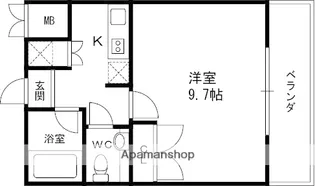 ラ・セーヌ西宮【6階】の間取り