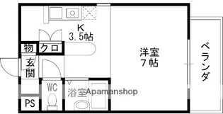 ペアコート仁川【306号室】の間取り