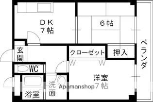 リーベスト広田【2階】の間取り