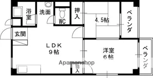 オーティーハイツ広田【503号室】の間取り