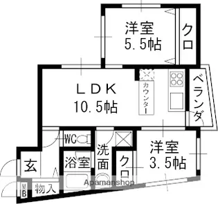 K−HAUS【2階】の間取り