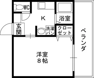 フルール寿町【205号室】の間取り
