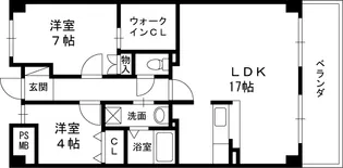サンラトール甲陽園【2階】の間取り